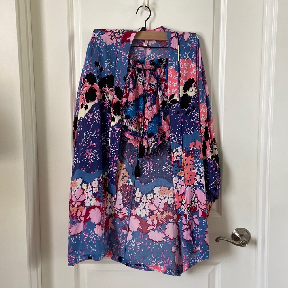 Victoria's Secret Cherry Blossom Floral PJ Set